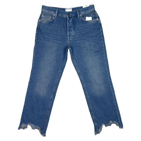 We The Free x Free People Maggie Mid Rise Straight Leg Jeans - Size 27 - Picture 2 of 11
